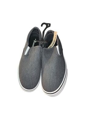No Boundaries Gray Canvas Slip-On Loafers
